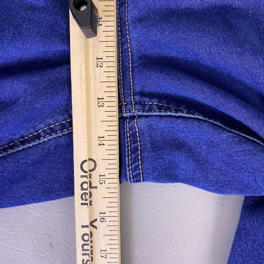 Terra & Sky Jeggings Jeans Women's Plus 5X 32W-34W Blue Medium Wash Skinny EUC - Picture 7 of 12